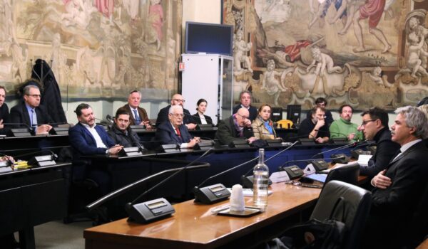 Il tavolo del Patto per il lavoro nel territorio metropolitano fiorentino (foto di Antonello Serino, Met Ufficio Stampa)