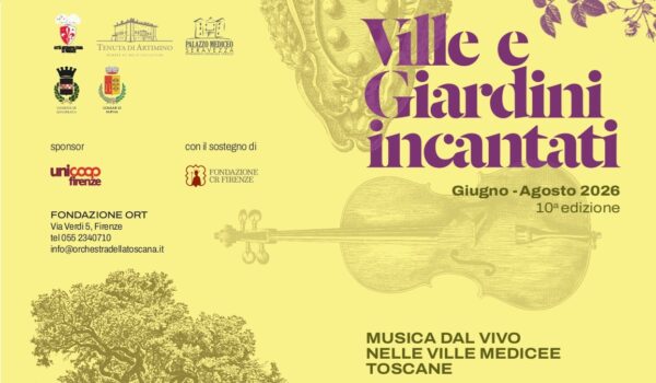 locandina con informazioni sulla rassegna ville e giardini incantati 2026
