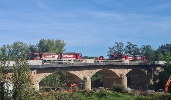 Il ponte a tre campate di Certaldo