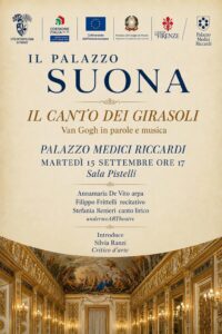 locandina evento del 15 settembre in sala giordano "il canto dei girasoli"