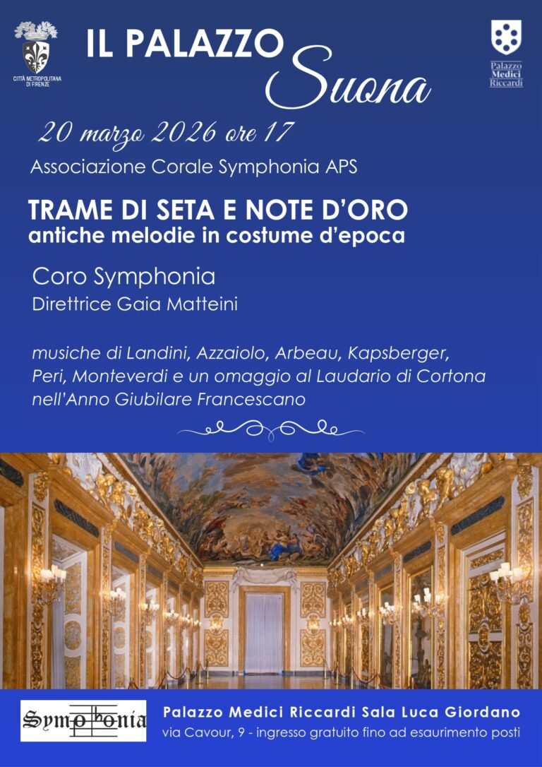 locandina concerto in costume "trame di seta e note d'oro" del 20 marzo 2026 ore 17