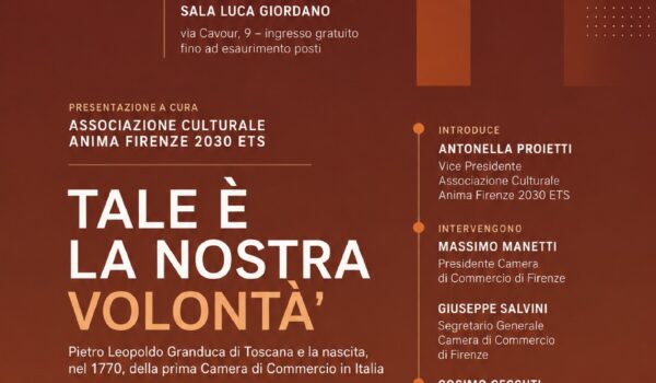 locandina con informazioni sulla presentazione del libro "tale è la nostra volontà" del 23 luglio 2026