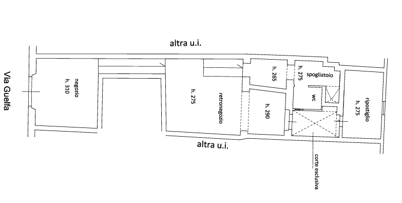 planimetria via guelfa