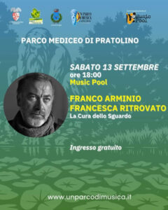 Locandina Evento 13 settembre Pratolino: Franco Arminio Francesca Ritrovato