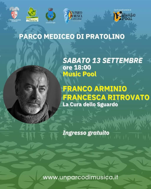 Locandina Evento 13 settembre Pratolino: Franco Arminio Francesca Ritrovato