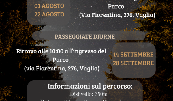 Programma passeggiate Pratolino
