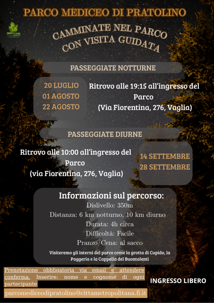 Programma passeggiate Pratolino 