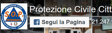 Protezione Civile - seguici su Facebook