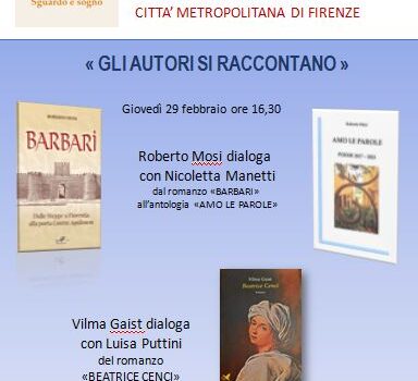 locandina Gli autori si raccontano, 29 febbraio 2024