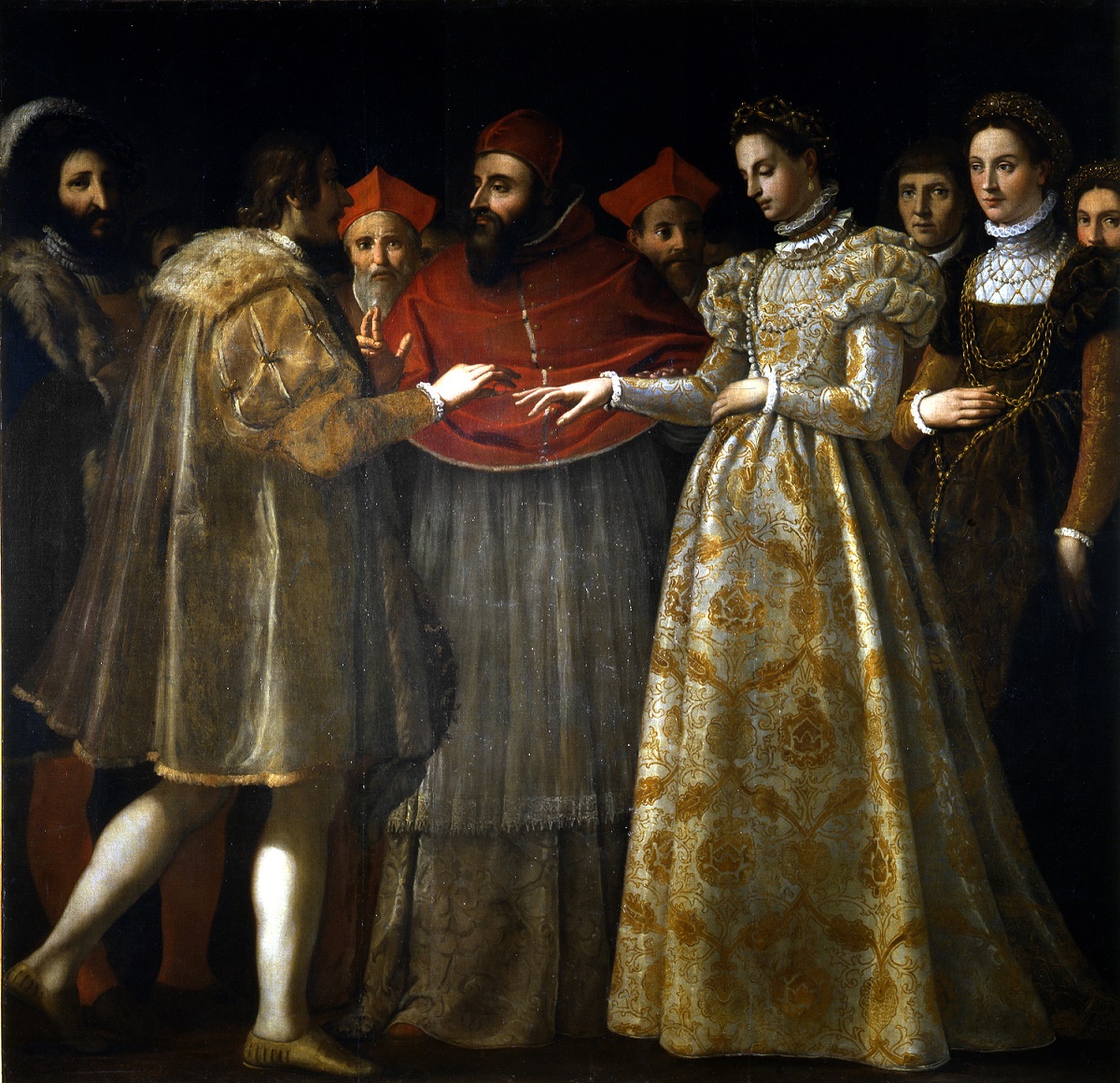 Il dipinto di Jacopo Chimenti sul matrimonio di Caterina de' Medici